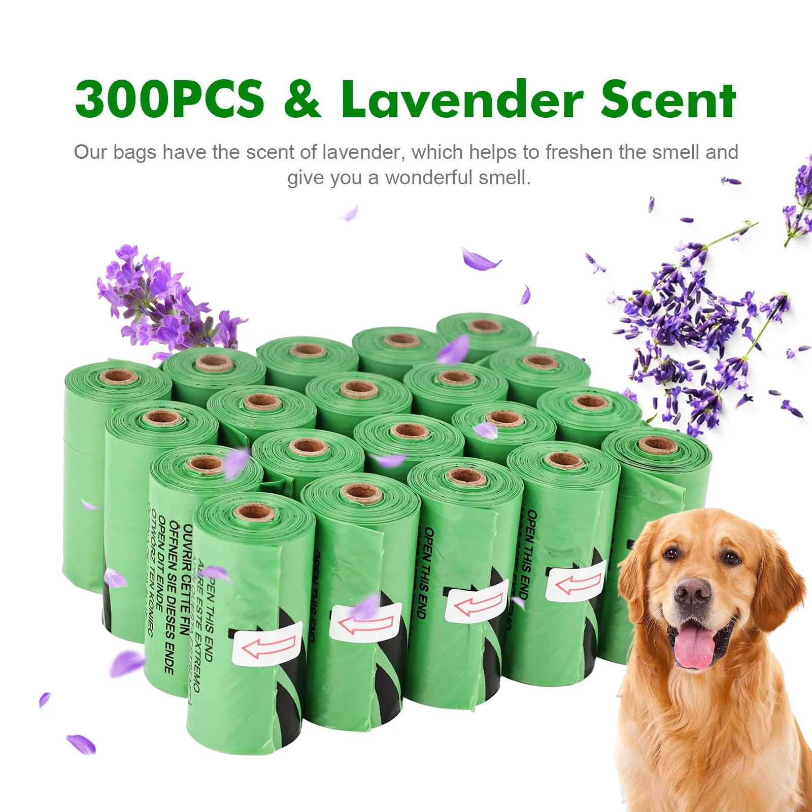 REVER GH51 Sacchetti per Cane, 300 Pezzi, 33x23 cm - immagine 6