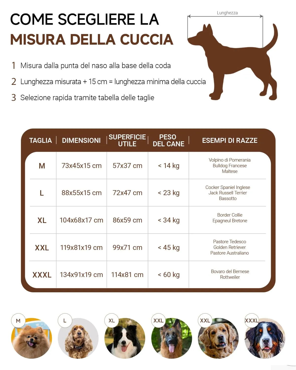 KSIIA Cuccia Cane Ortopedica Sfoderabile e Lavabile, 73x45x15cm - immagine 6