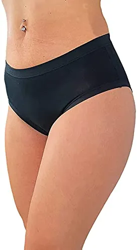 Cotonella L'Altra 3363 Slip Donna Midi in Cotone Bielastico, 8 Pezzi, Nero, 4/L - immagine 2