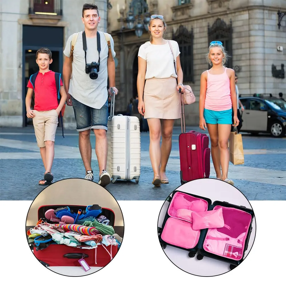 OSDUE Organizer Valigia 8 Pezzi, Packing Cubes Salvaspazio per Abbigliamento, Intimo e Calzature - immagine 7