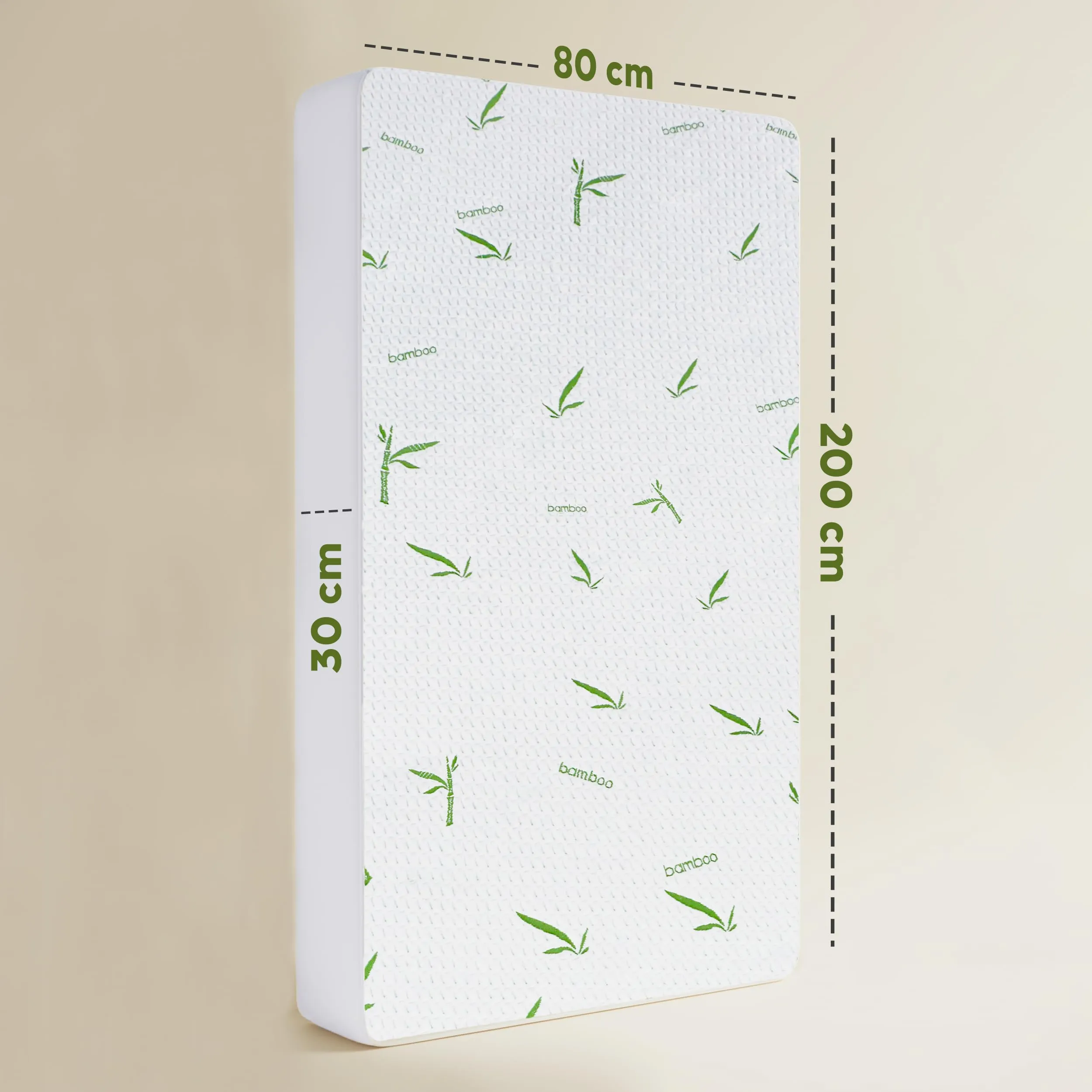 Utopia Bedding Coprimaterasso in Viscosa Impermeabile e Traspirante, 80 x 200 x 30 cm, Bianco - immagine 3