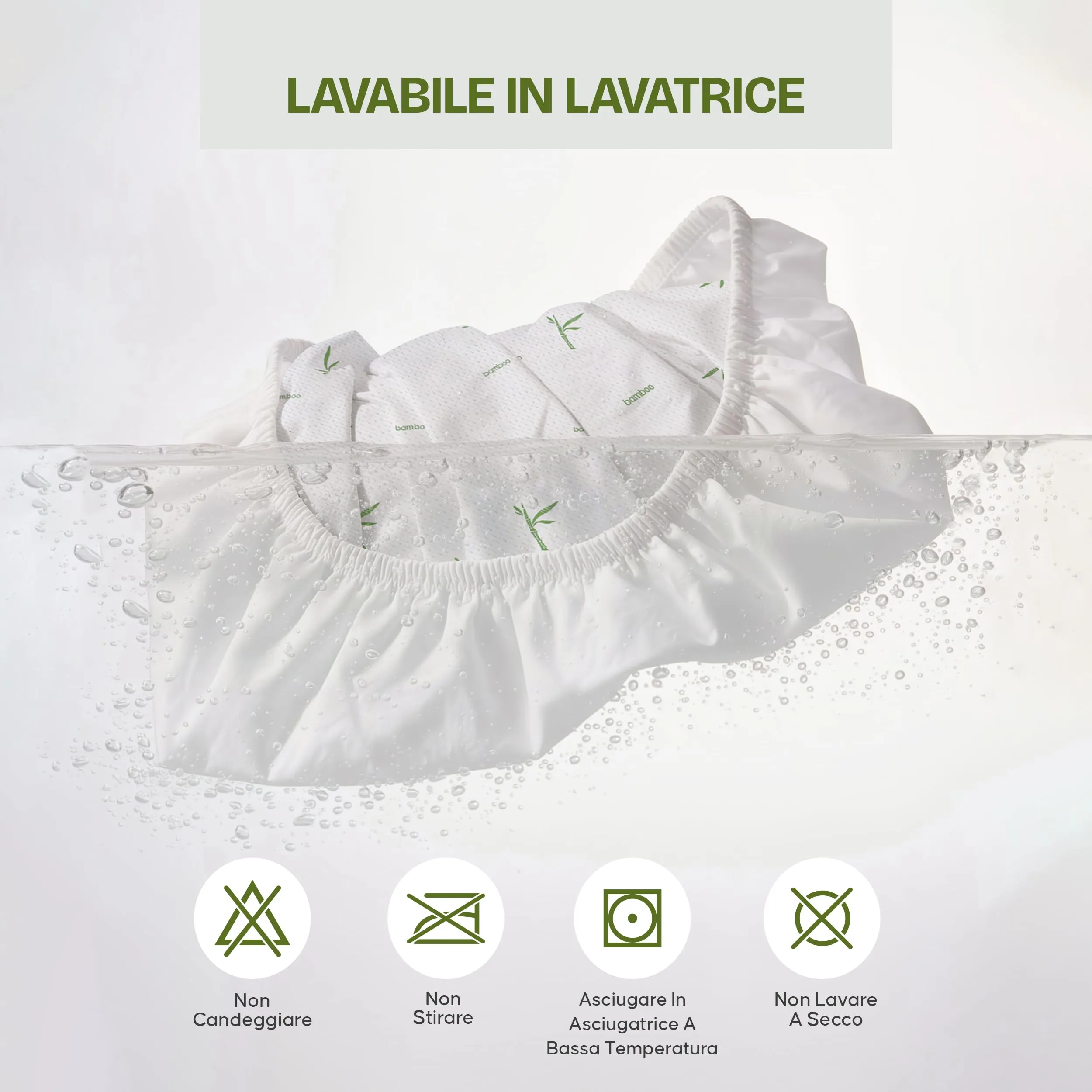 Utopia Bedding Coprimaterasso in Viscosa Impermeabile e Traspirante, 80 x 200 x 30 cm, Bianco - immagine 6