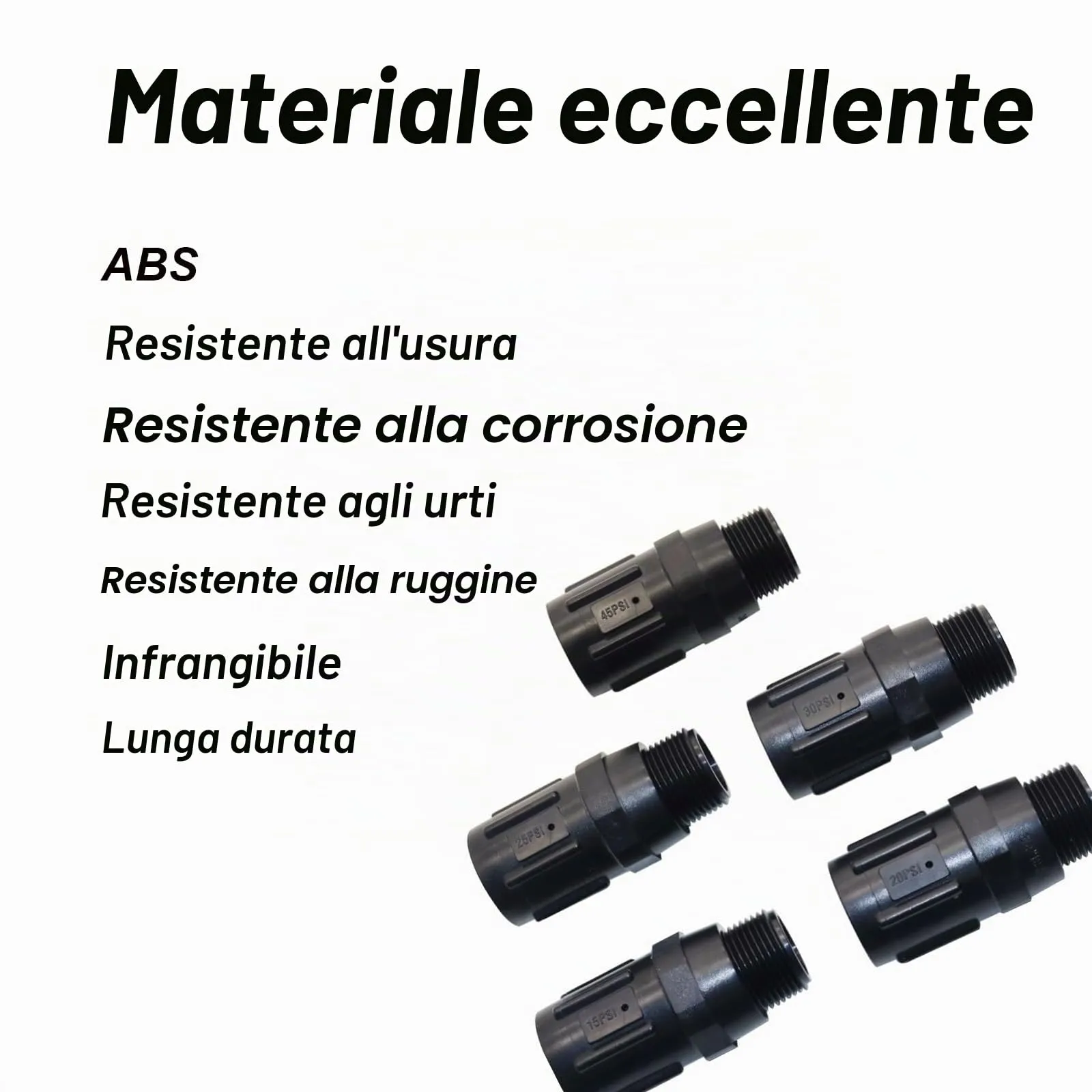 SENRISE Regolatori di Pressione per Irrigazione, 15 PSI, 3/4", 2 Pezzi - immagine 4