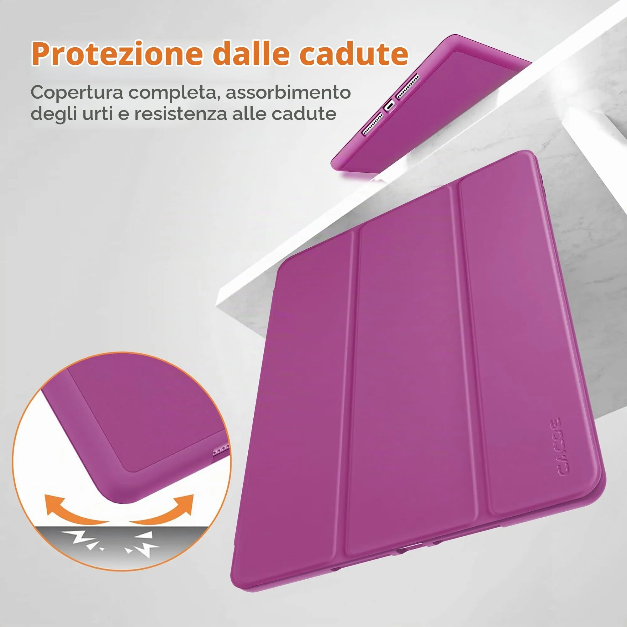CACOE Cover per iPad 9a / 8a / 7a Generazione (10,2 pollici) - immagine 4