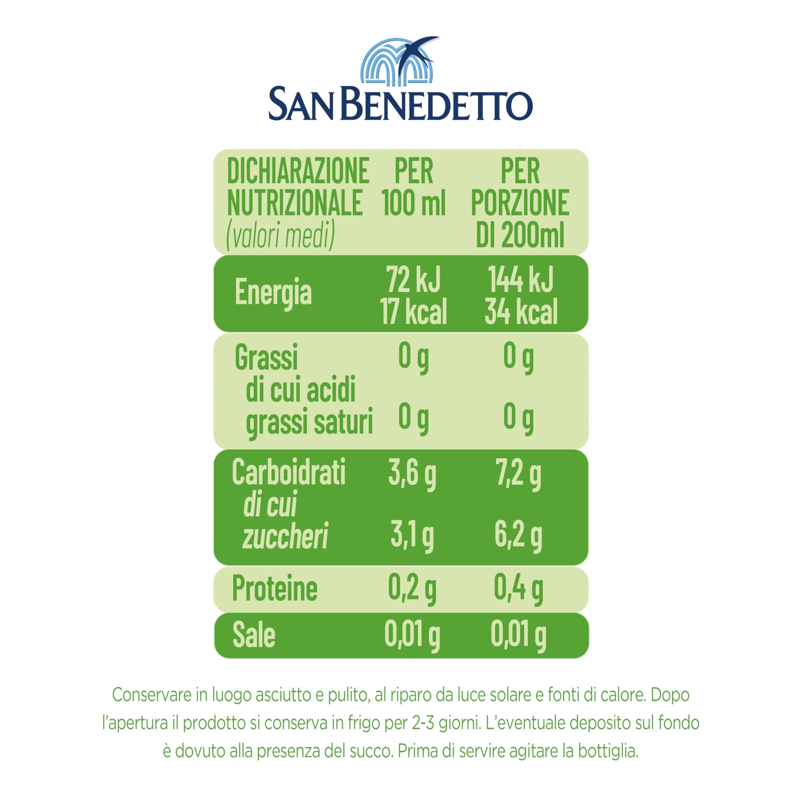San Benedetto Succoso Zero Mango e Mela, 12x400 ml - immagine 2