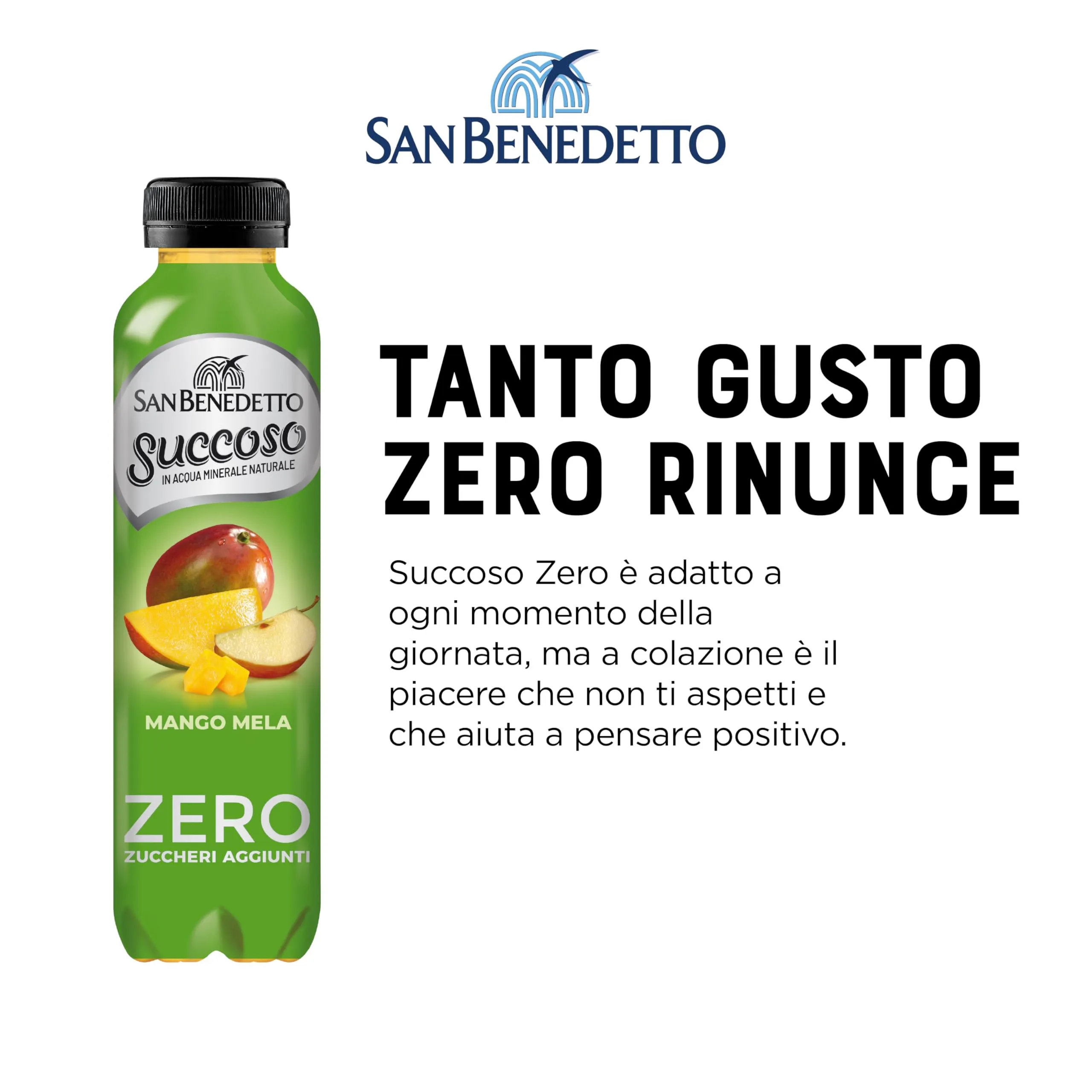 San Benedetto Succoso Zero Mango e Mela, 12x400 ml - immagine 4
