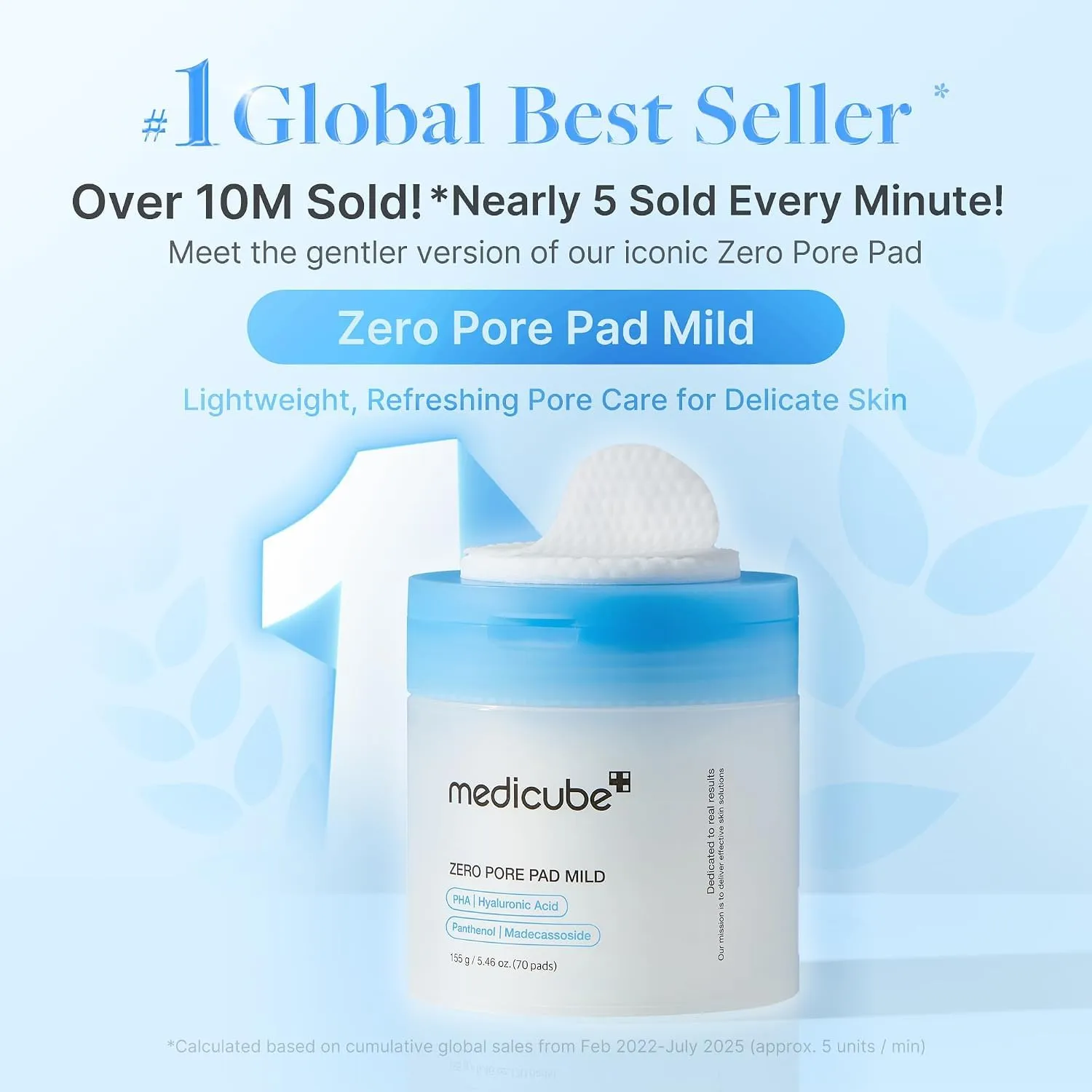 medicube Zero Pore Pad Mild 2.0 Toner Pads, 70 Pads - immagine 2