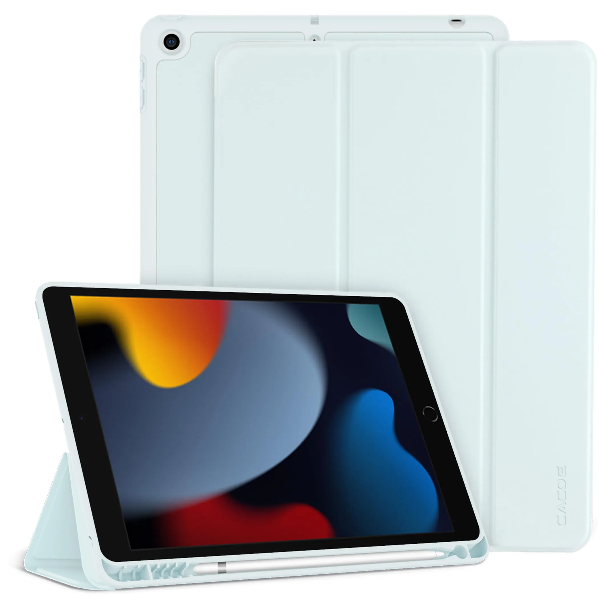 CACOE Cover per iPad 9a / 8a / 7a Generazione 10,2 pollici con Portapenne - immagine 1