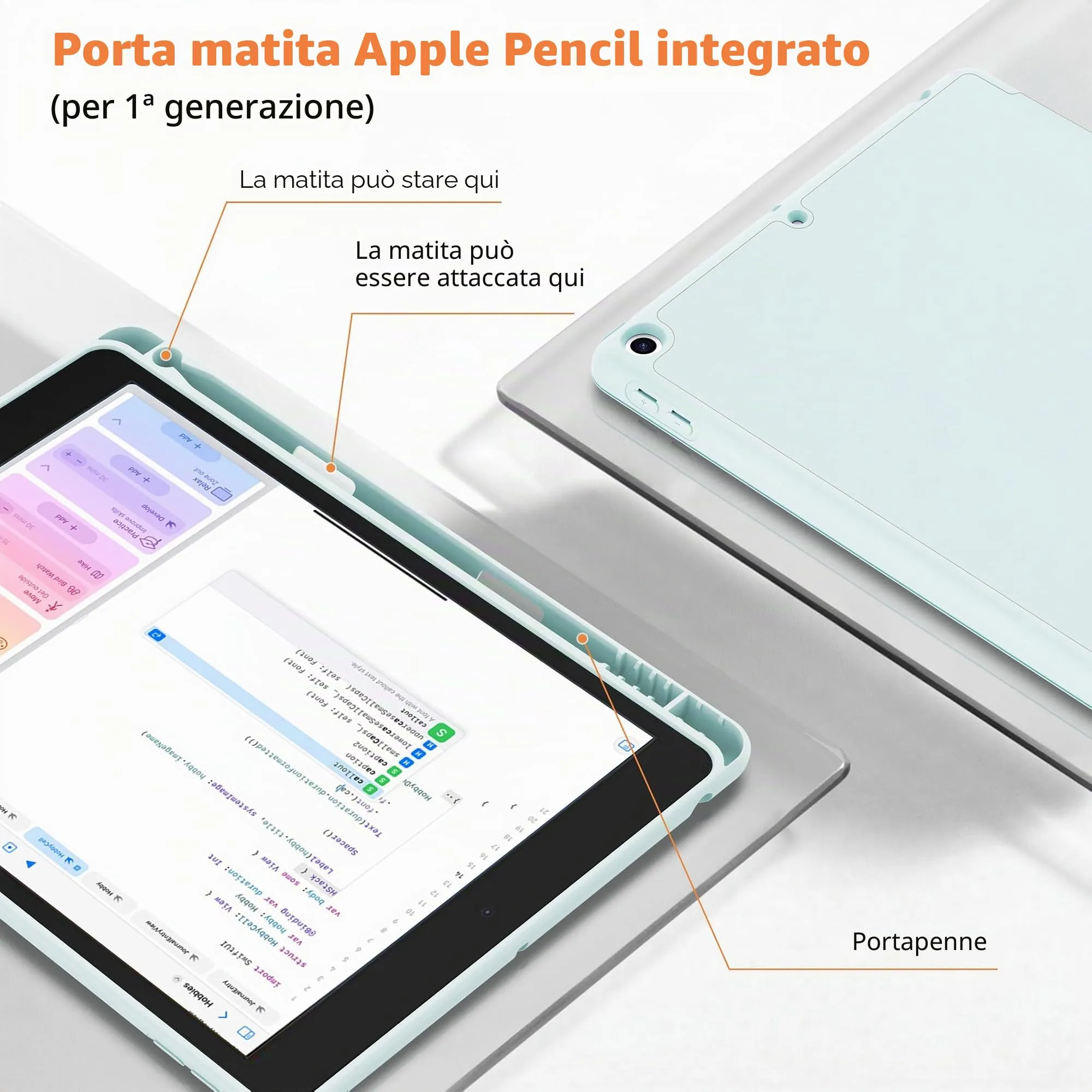 CACOE Cover per iPad 9a / 8a / 7a Generazione 10,2 pollici con Portapenne - immagine 5