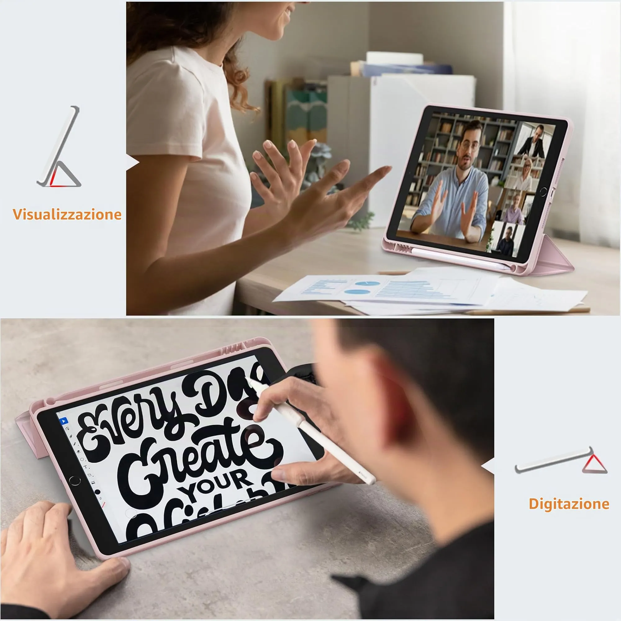 CACOE Cover per iPad 9a / 8a / 7a Generazione 10,2 pollici - immagine 7