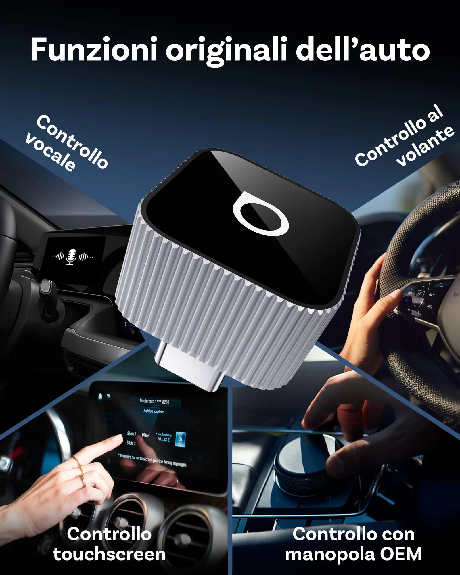Ottocast Mini 3.0 Slim 2026 Wireless CarPlay & Android Auto Adapter - immagine 5