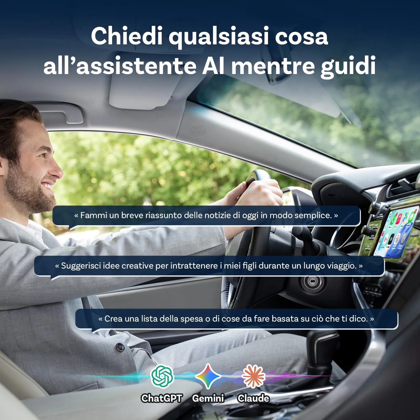Ottocast Mini 3.0 Slim 2026 Wireless CarPlay & Android Auto Adapter - immagine 7