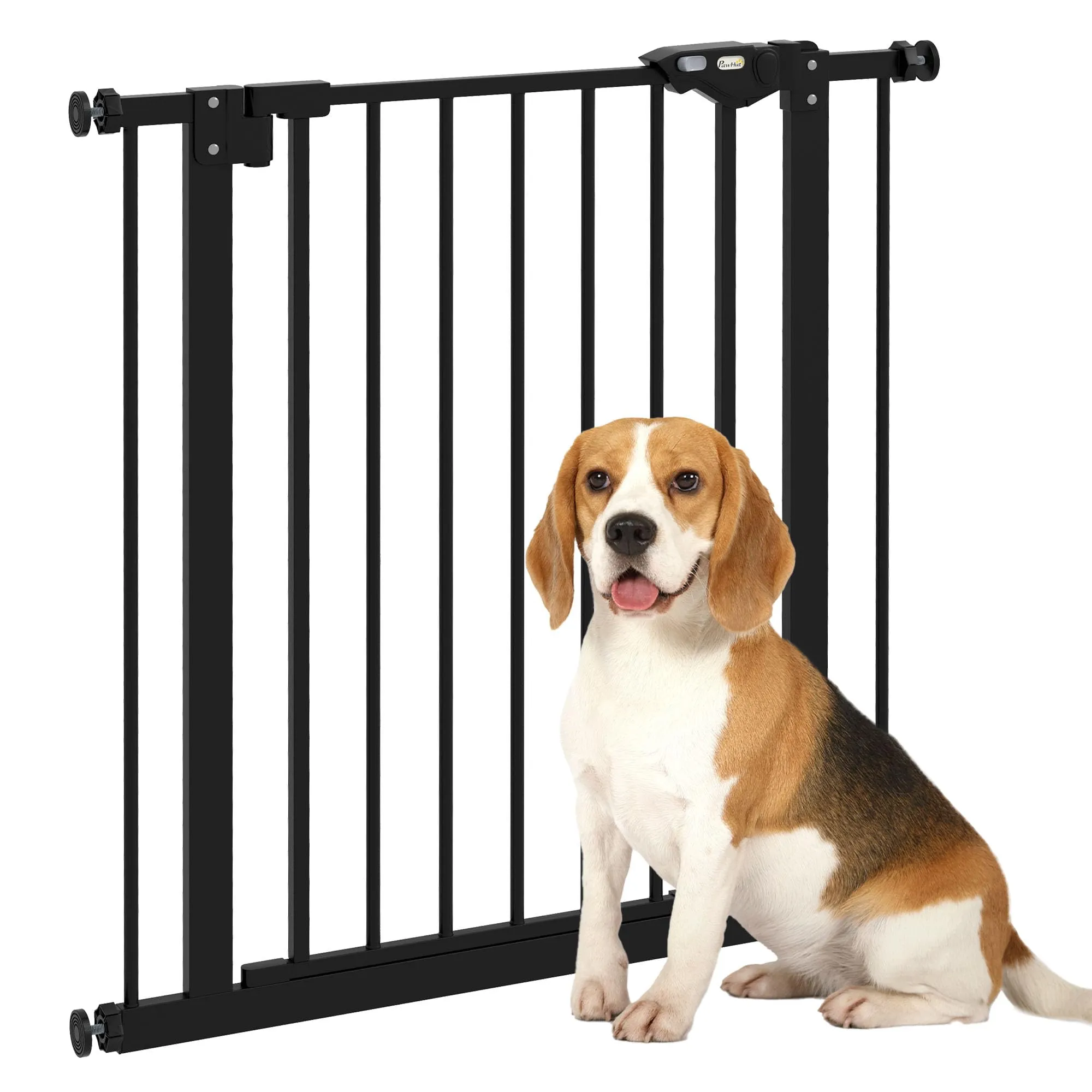 PawHut Cancellino per Cani Regolabile 74-80 cm, Nero - immagine 1