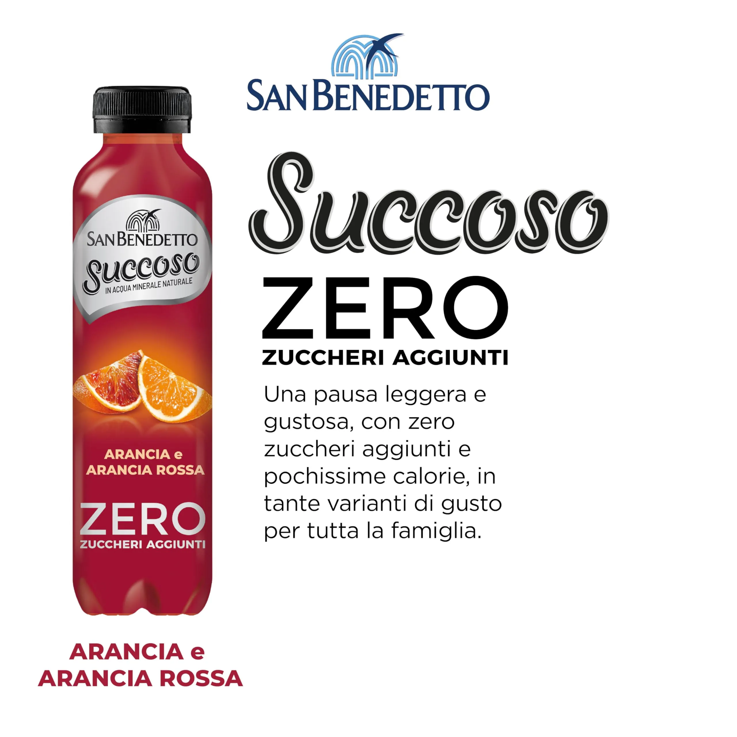 San Benedetto Succoso Zero Arancia Rossa, 12x400 ml - immagine 2