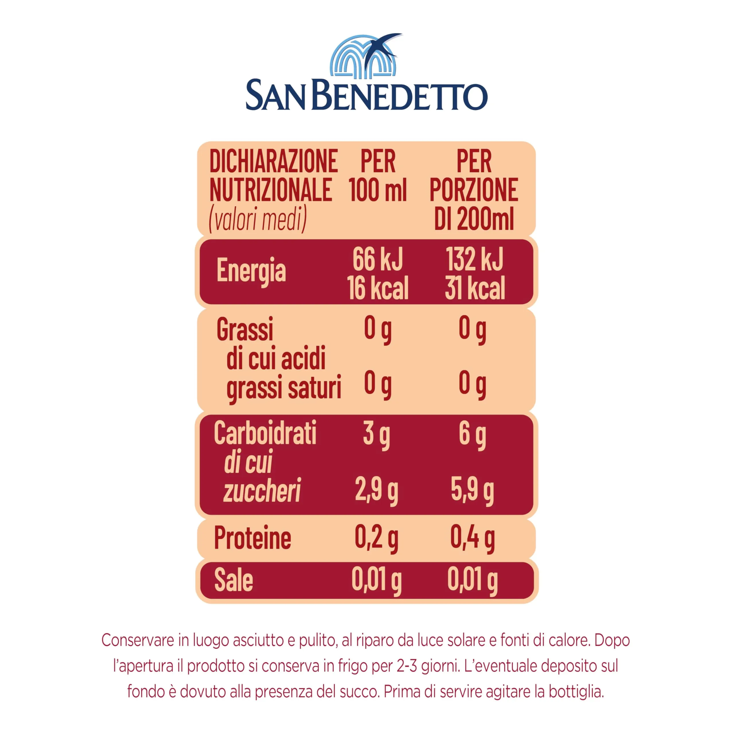San Benedetto Succoso Zero Arancia Rossa, 12x400 ml - immagine 5