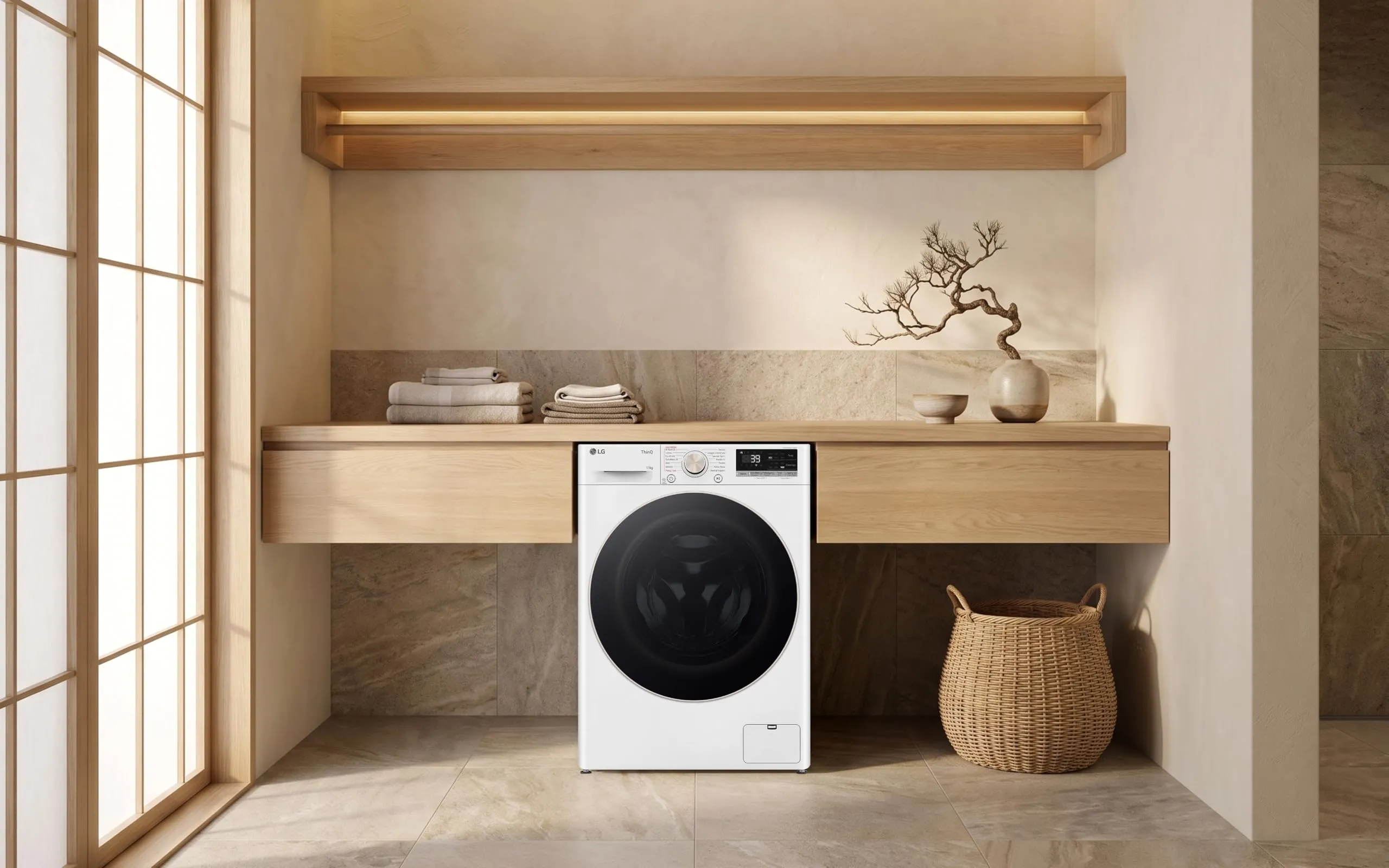 LG F4R7013TSWG Lavatrice 13kg Serie R7 Classe A-20%, 1400 giri, TurboWash 360, Wi-Fi, Inverter Direct Drive, Bianco - immagine 4