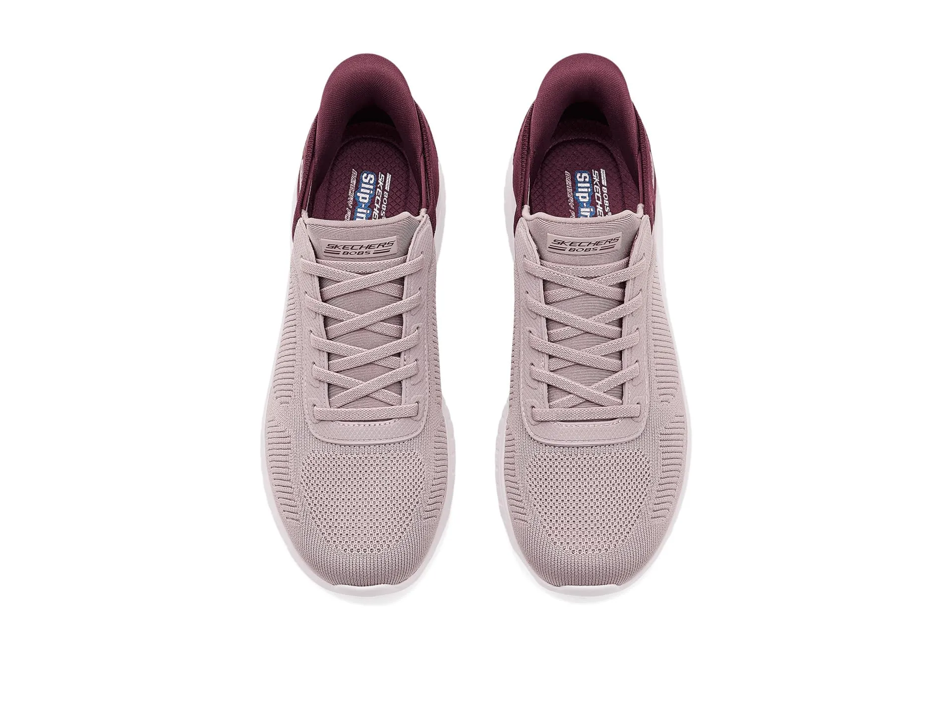 Skechers Bobs Squad Chaos Current Muse Slip-in, Light Mauve Textile, 36.5 EU - immagine 2