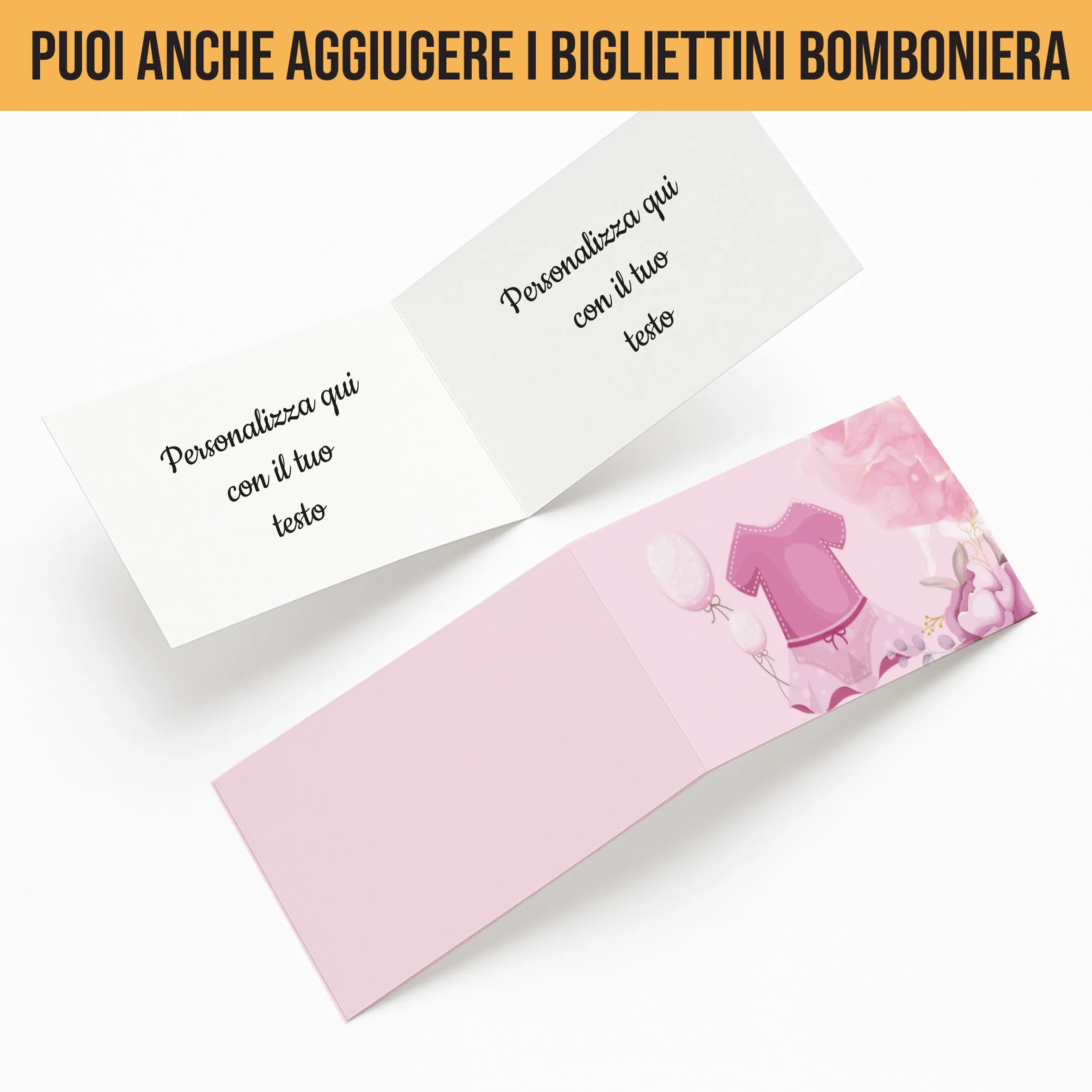 PV Grafik Scatola Portaconfetti Personalizzata con Nome e Data, Set da 16 Pezzi con Nastrino (Nica34) - immagine 2