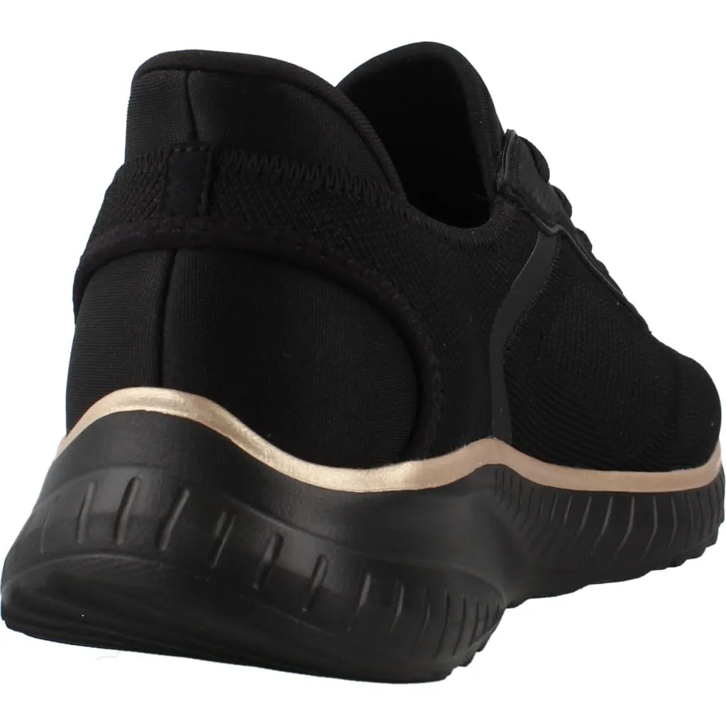 Skechers Donna Bobs Squad Chaos Current Muse Slip-in Allenatrice, Black Rose Gold Textile, 37.5 EU - immagine 3
