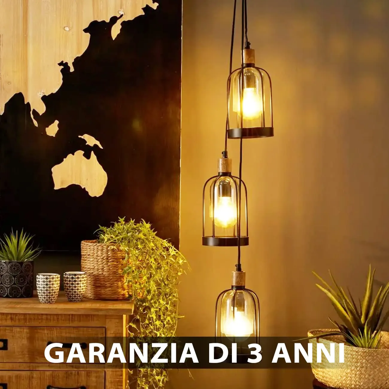 LVWIT Lampadine LED Filamento E27 7.5W 1055LM 2700K Bianco Caldo Vintage, Confezione da 6 Pezzi - immagine 5