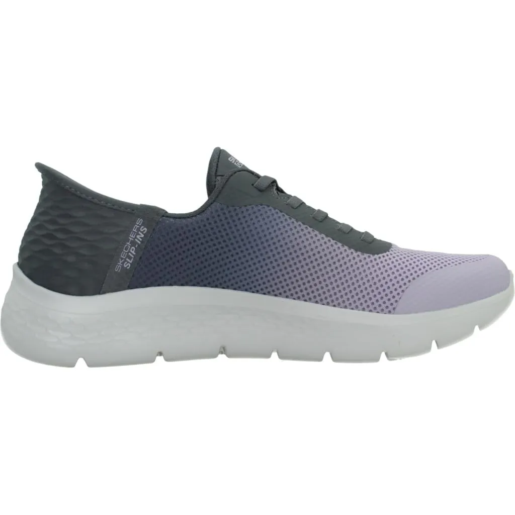 Skechers Go Walk Flex Grand Entry Trainers, Charcoal Textile Lavender Trim, 40.5 EU - immagine 4