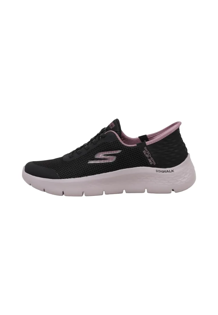 Skechers Go Walk Flex Grand Entry Trainers, Black Textile Mauve Trim, 40 EU - immagine 2