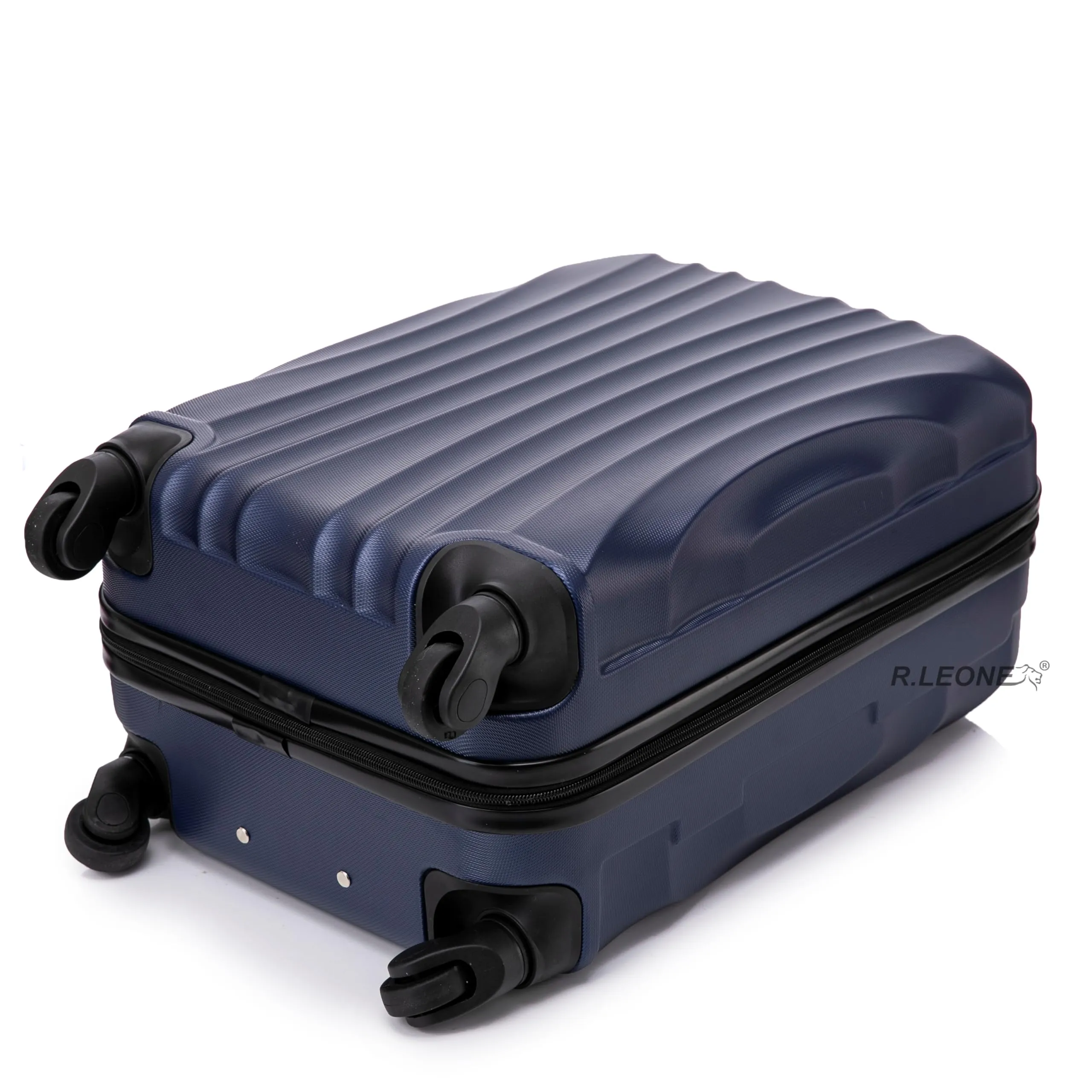 R.Leone Trolley Bagaglio a mano 55x35x25 cm 4 Ruote in ABS 20373FR - Azzurro - immagine 7