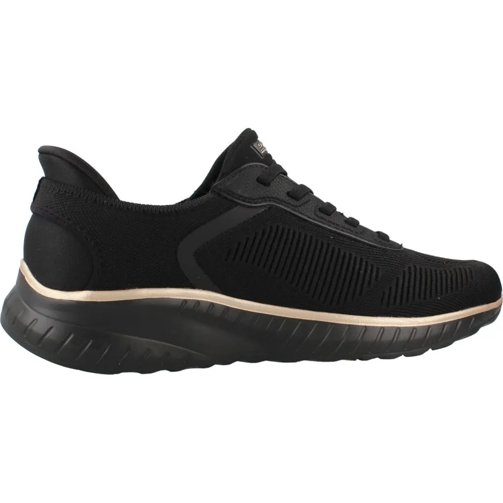 Skechers Bobs Squad Chaos Black Rose Gold Textile Sneakers 41 EU - immagine 4