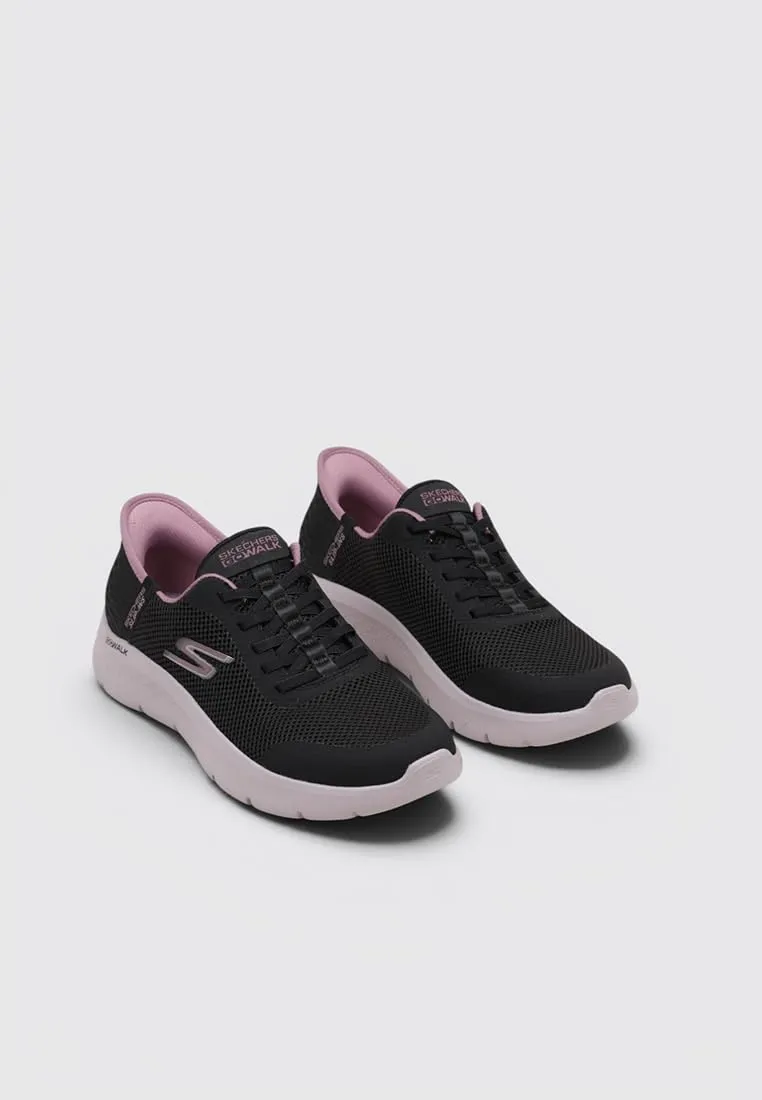 Skechers Go Walk Flex Grand Entry Trainers, Black Textile Mauve Trim, 37 EU - immagine 4