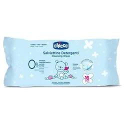 Chicco Salviette Tascabili Neonato Detergenti Multiuso, Senza Alcool, Profumate, 16 Pezzi - immagine 1