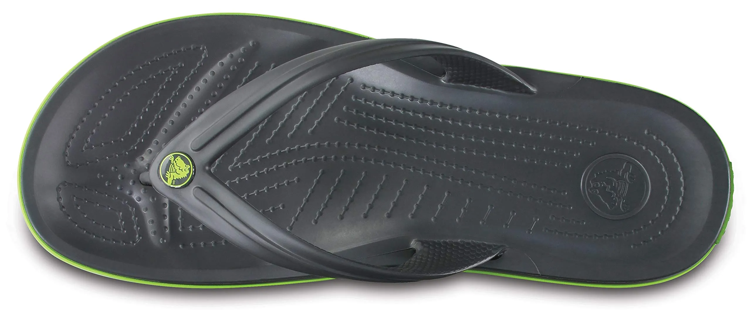 Crocs Crocband Flip Unisex Adulto - Graphite Volt Green, 42/43 EU - immagine 3