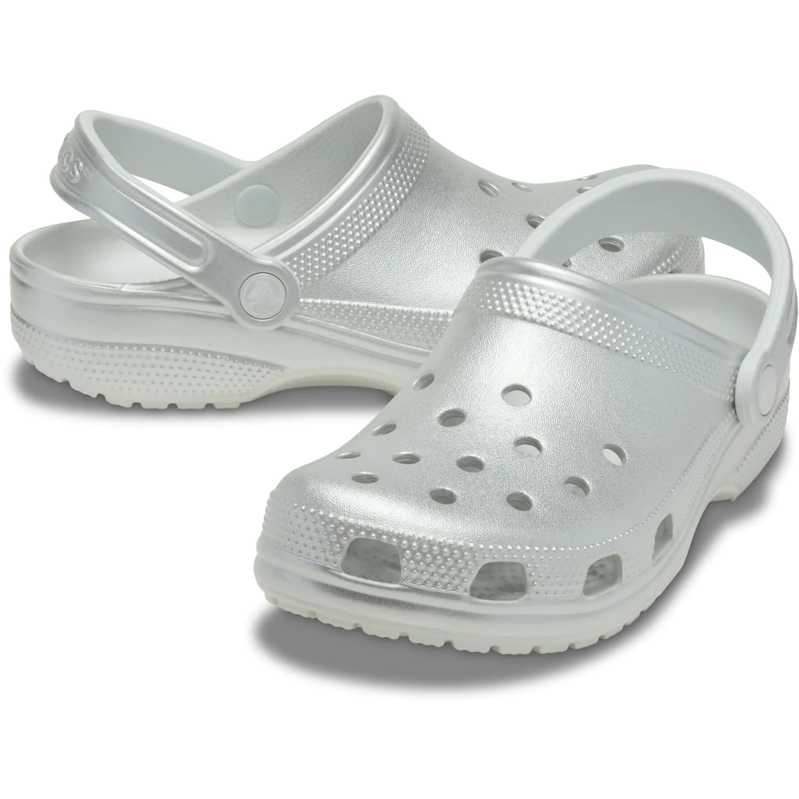 Crocs Classic Glitter Clogs - Moonlight Metallico - immagine 2