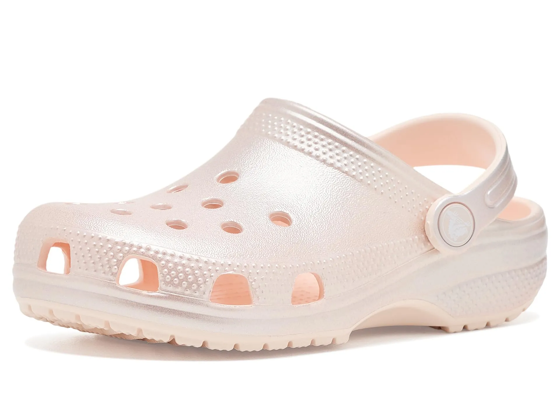 Crocs Classic Glitter Clogs, Peach Ice Metallico - immagine 1