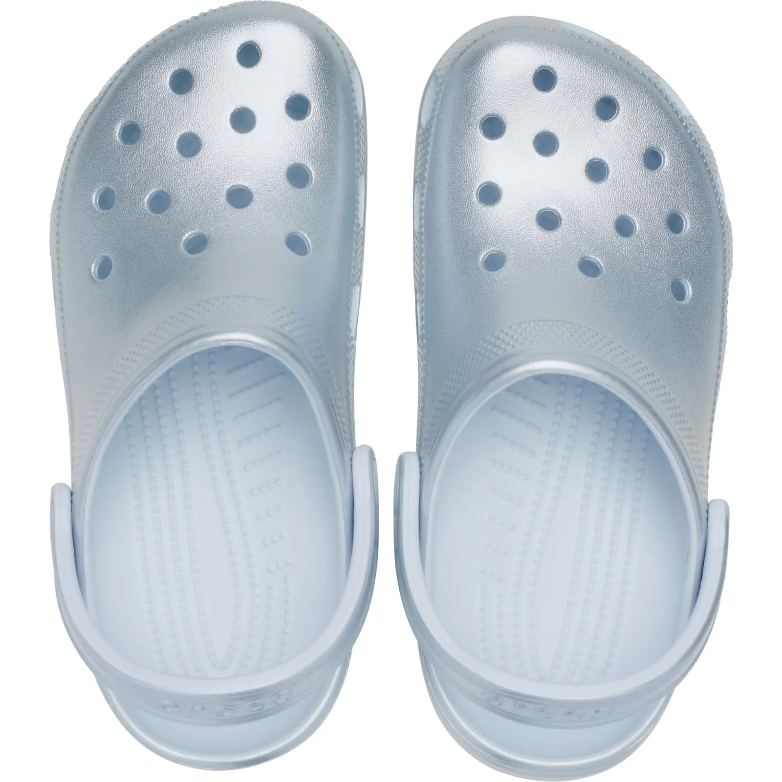 Crocs Classic Glitter Clogs - Sky Ice Metallico - immagine 3