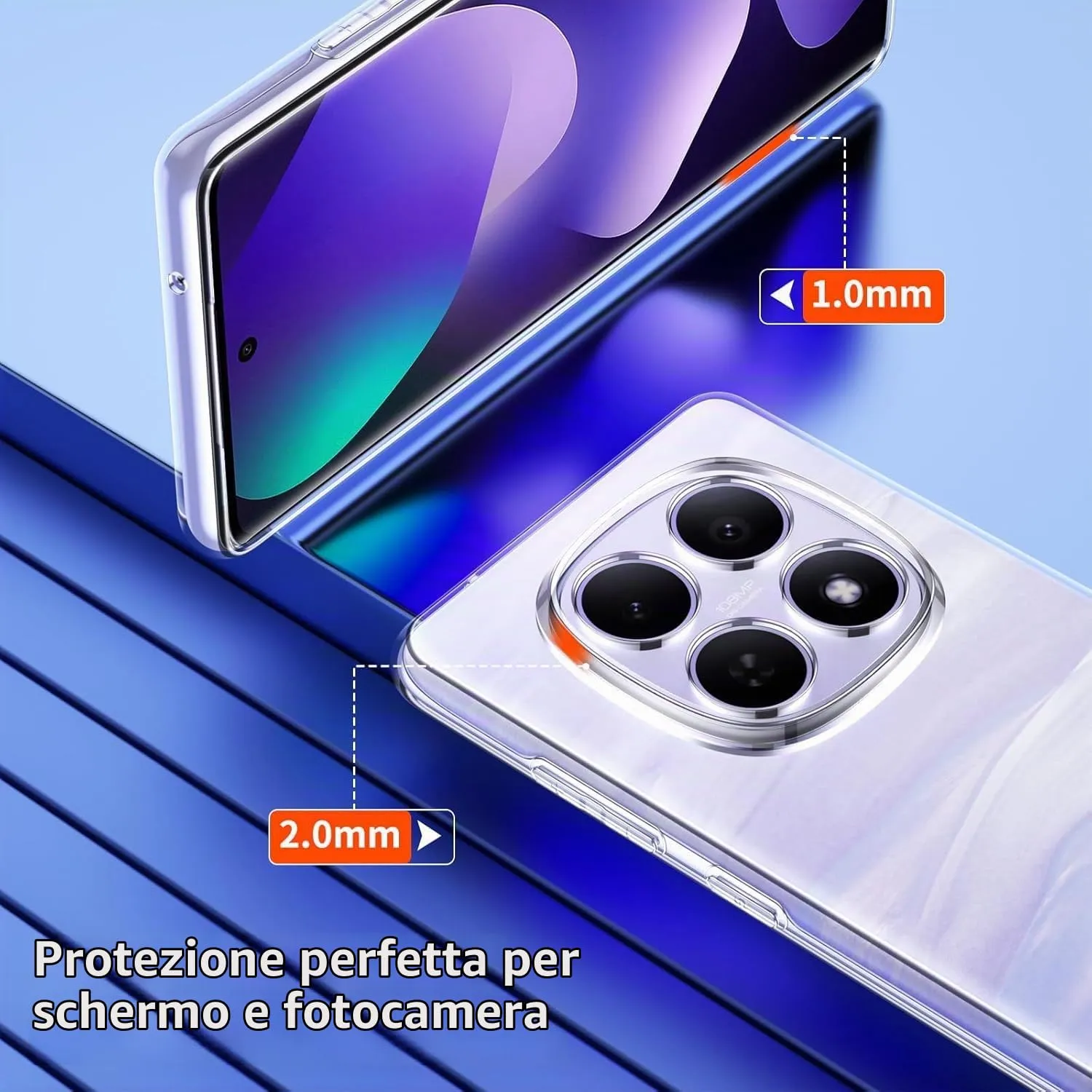 Captor Cover for Xiaomi Redmi Note 15 5G, Transparent Soft Silicone Case - immagine 2