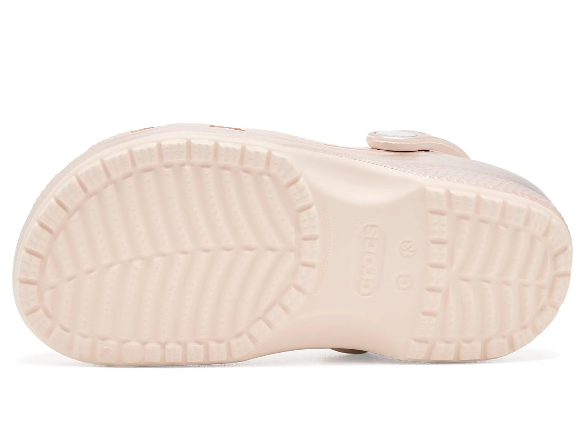 Crocs Classic Glitter Clogs - Peach Ice Metallico - immagine 2