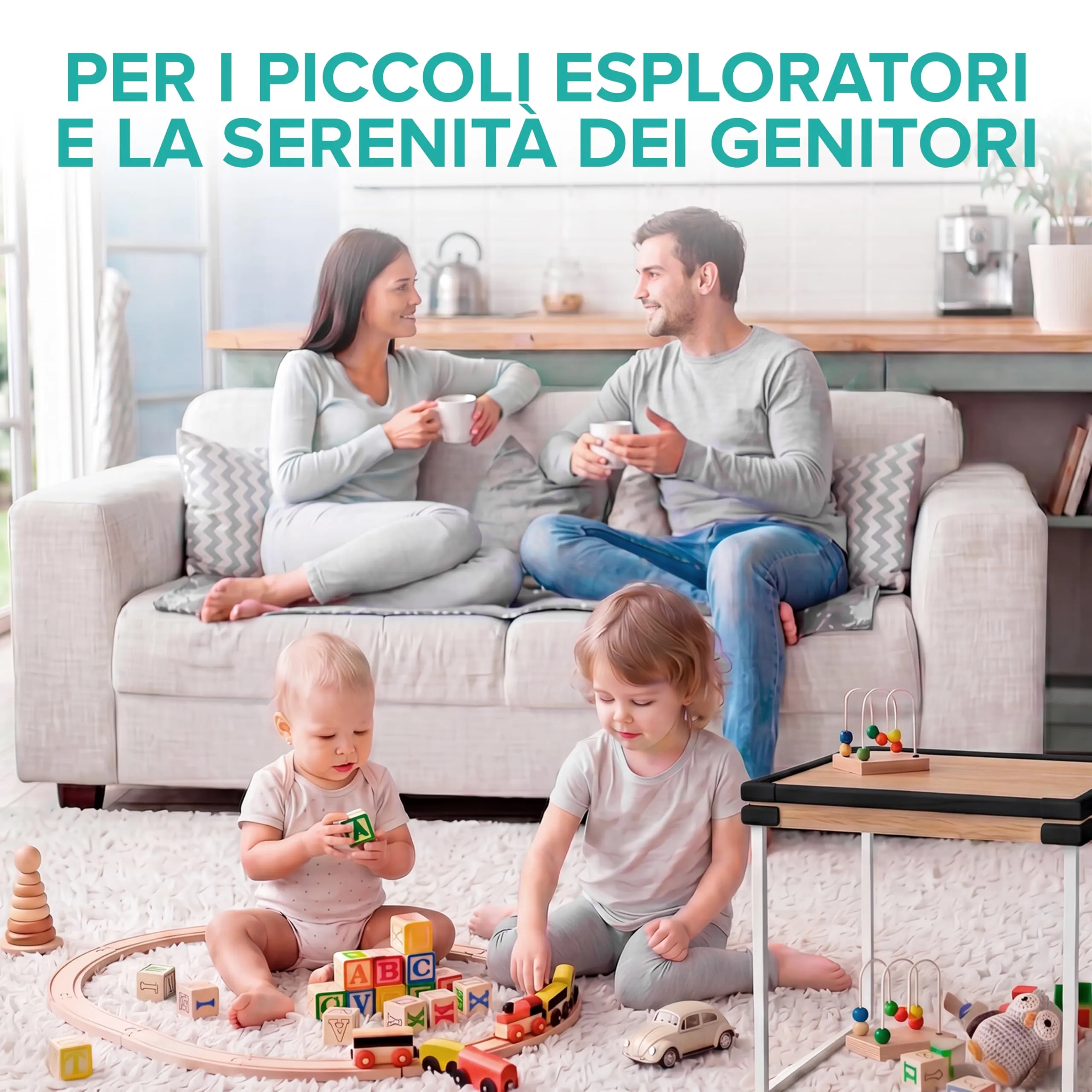SafeMate Paraspigoli per Bambini, 6m + 10 Angolari, Nero Matt - immagine 9