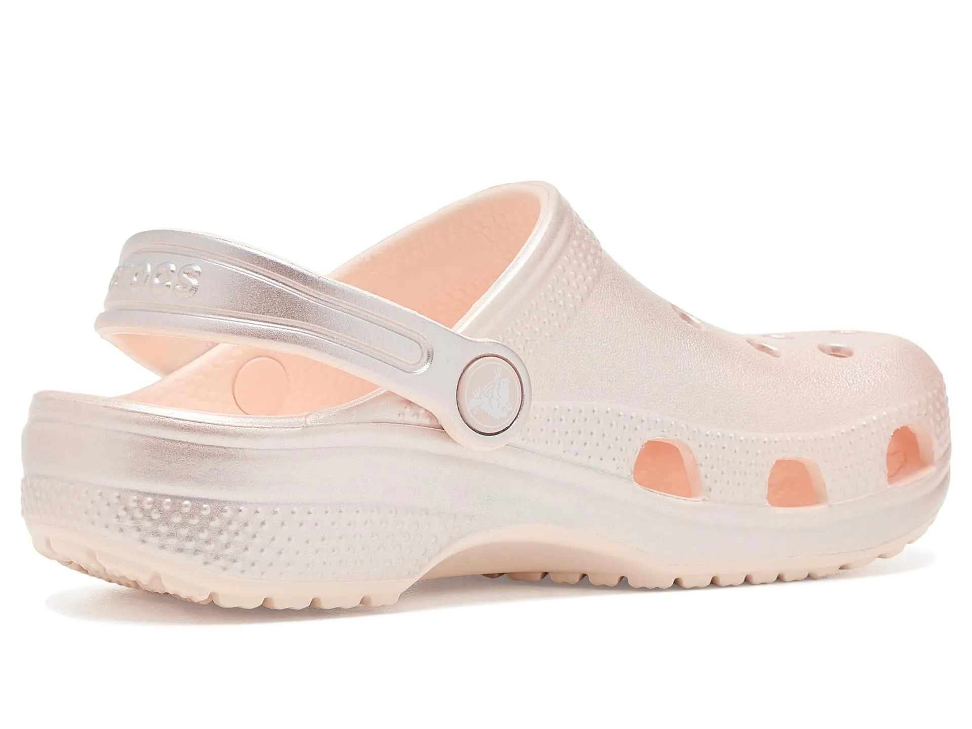 Crocs Classic Glitter Clogs, Peach Ice Metallico - immagine 4