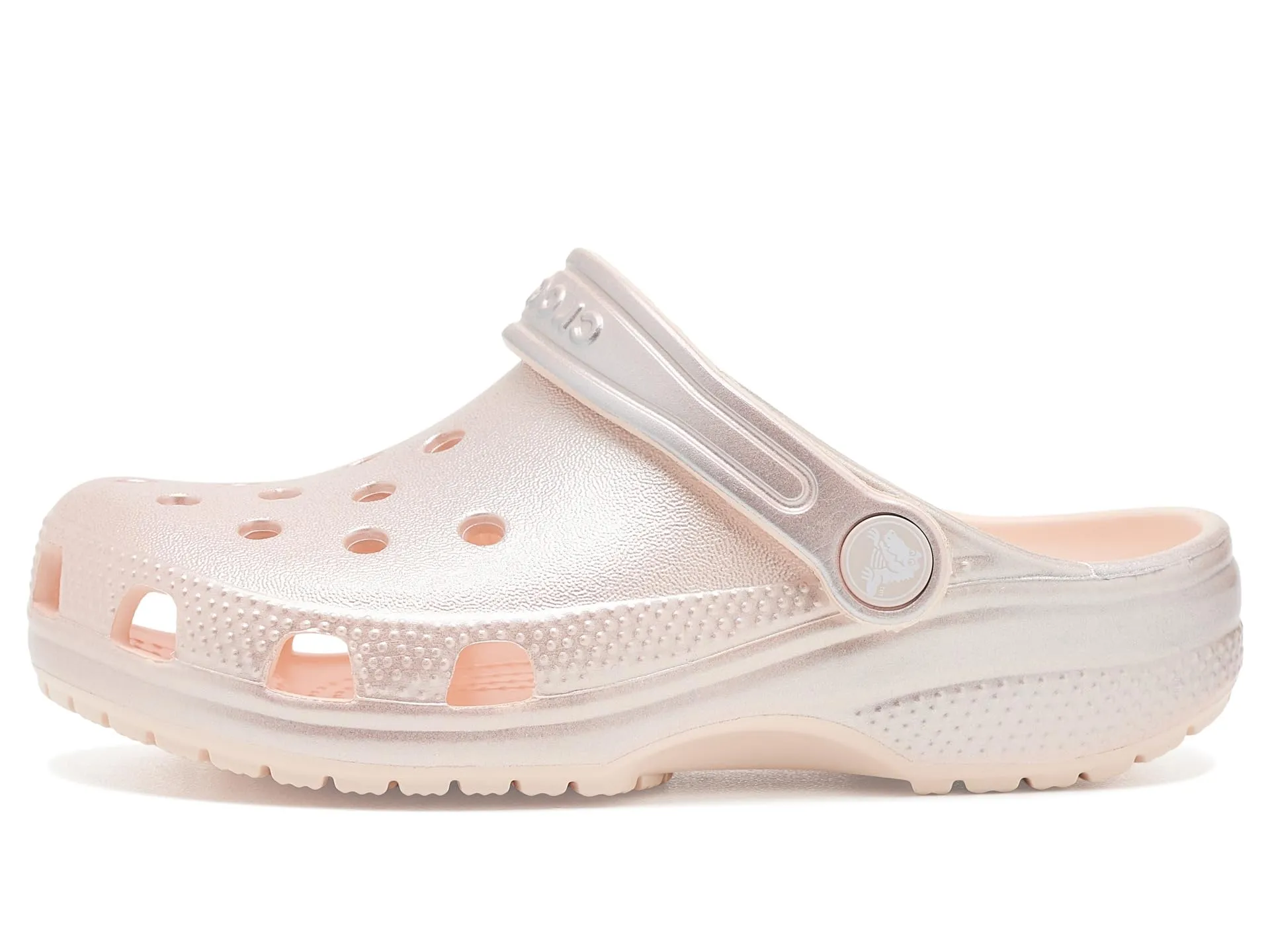 Crocs Classic Glitter Clogs, Peach Ice Metallico - immagine 5