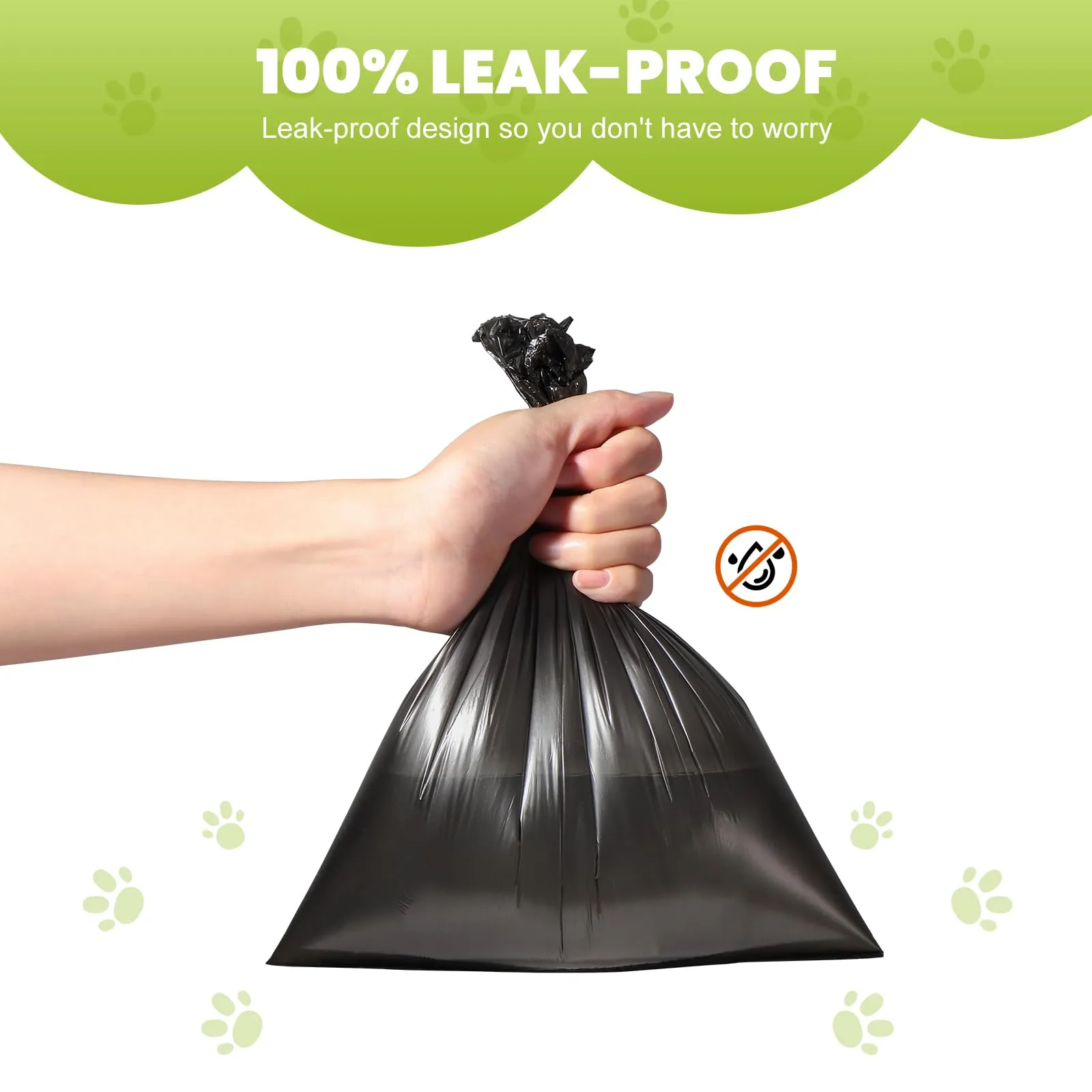 Diboniur Sacchetti Cane Cacca, 450 Pezzi, 23 x 30 cm, Neri - immagine 3
