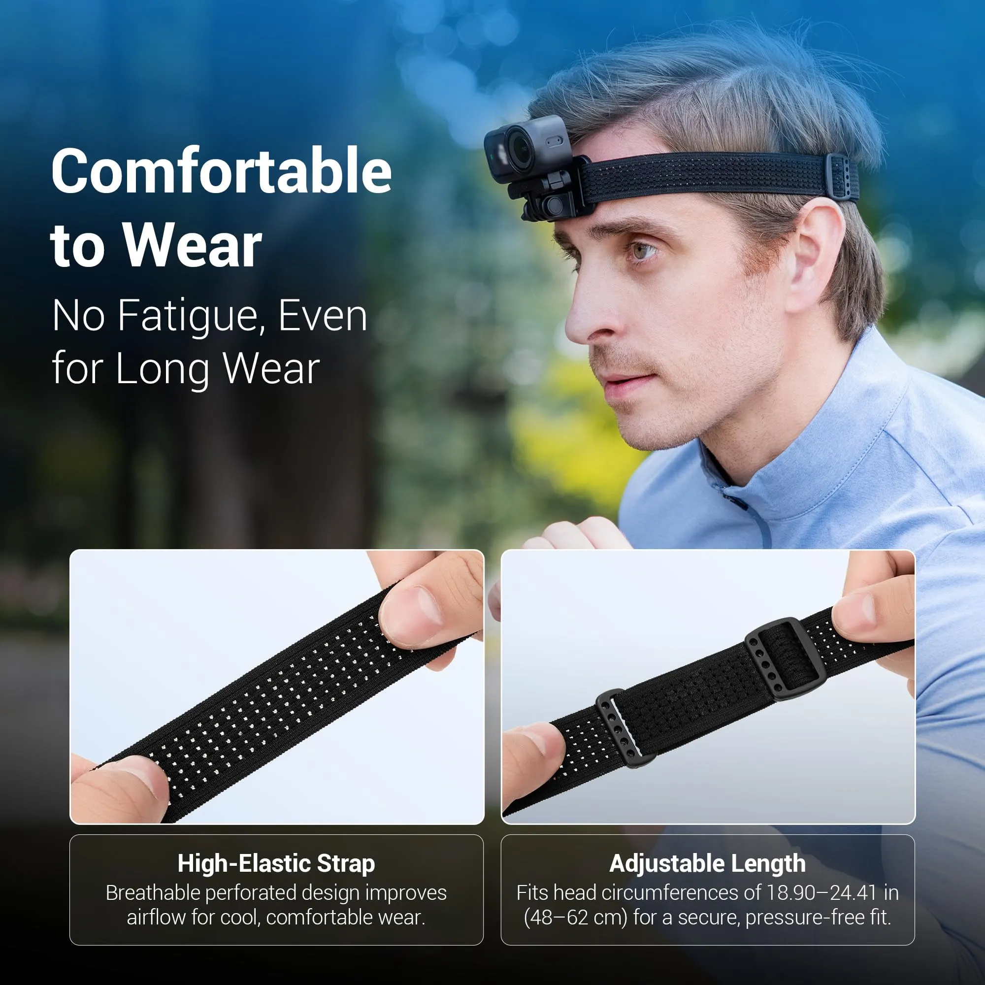 JJC Fascia per Testa per DJI Osmo Nano Xtra Atto, Antiscivolo - immagine 4