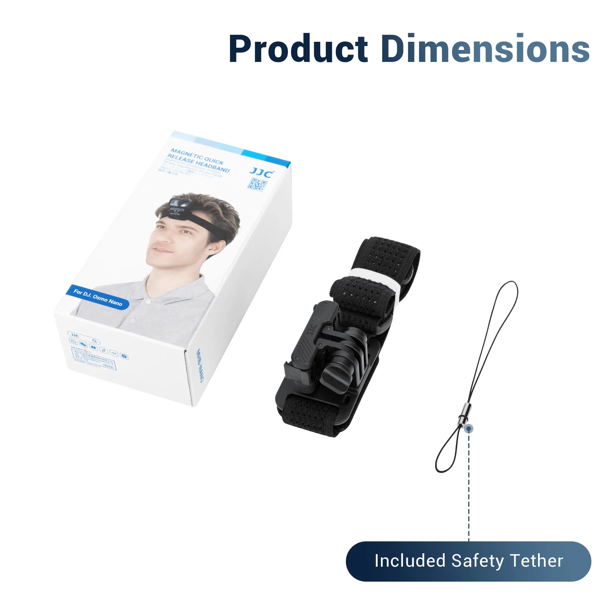 JJC Fascia per Testa per DJI Osmo Nano Xtra Atto, Antiscivolo - immagine 7