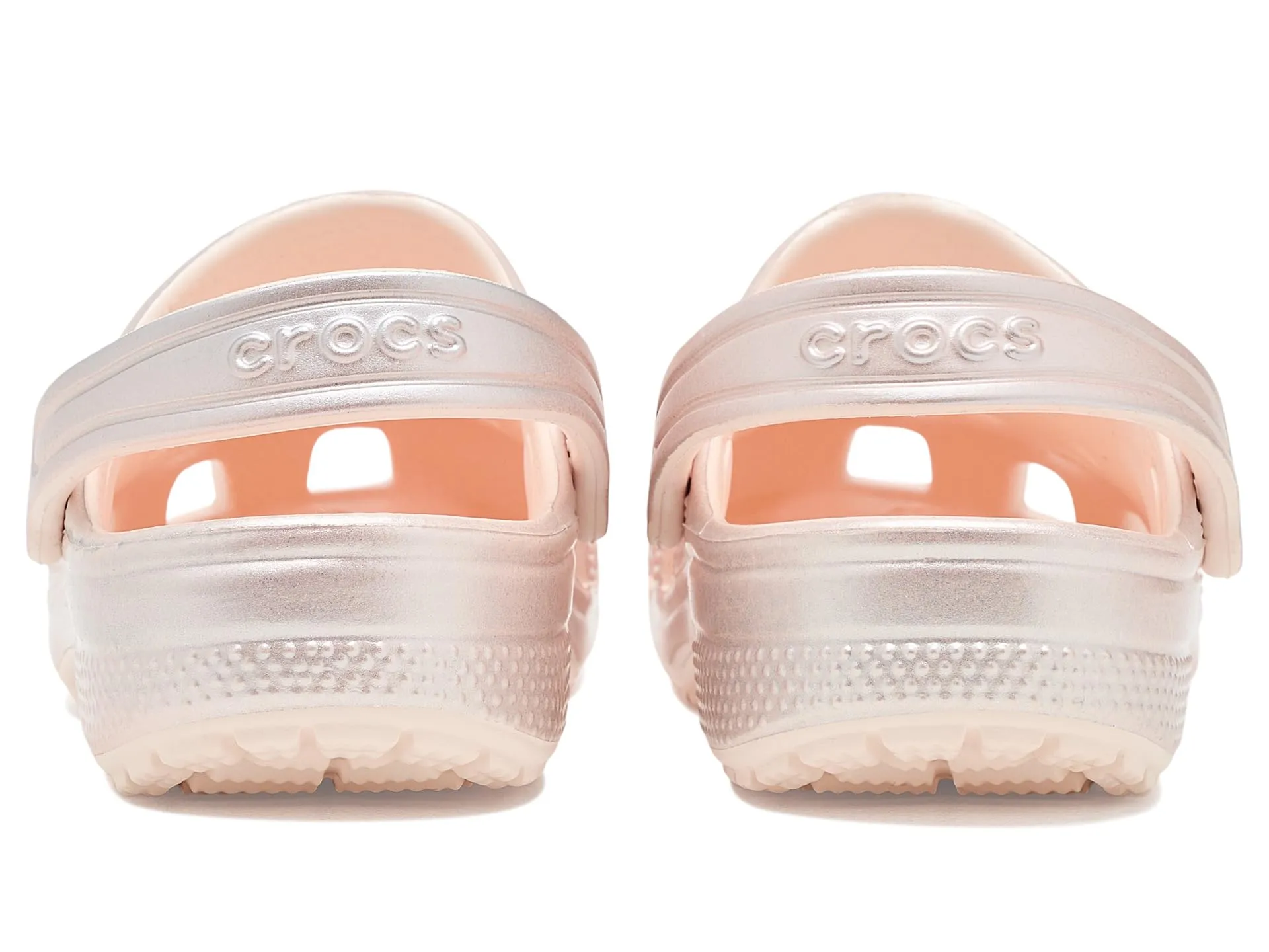 Crocs Classic Glitter Clogs Peach Ice Metallico - immagine 7