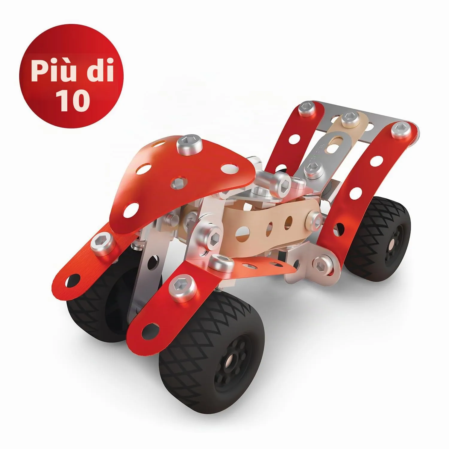 Bandai Meccano Quad Bike Set di Costruzione 85 pezzi APM11114 - immagine 7