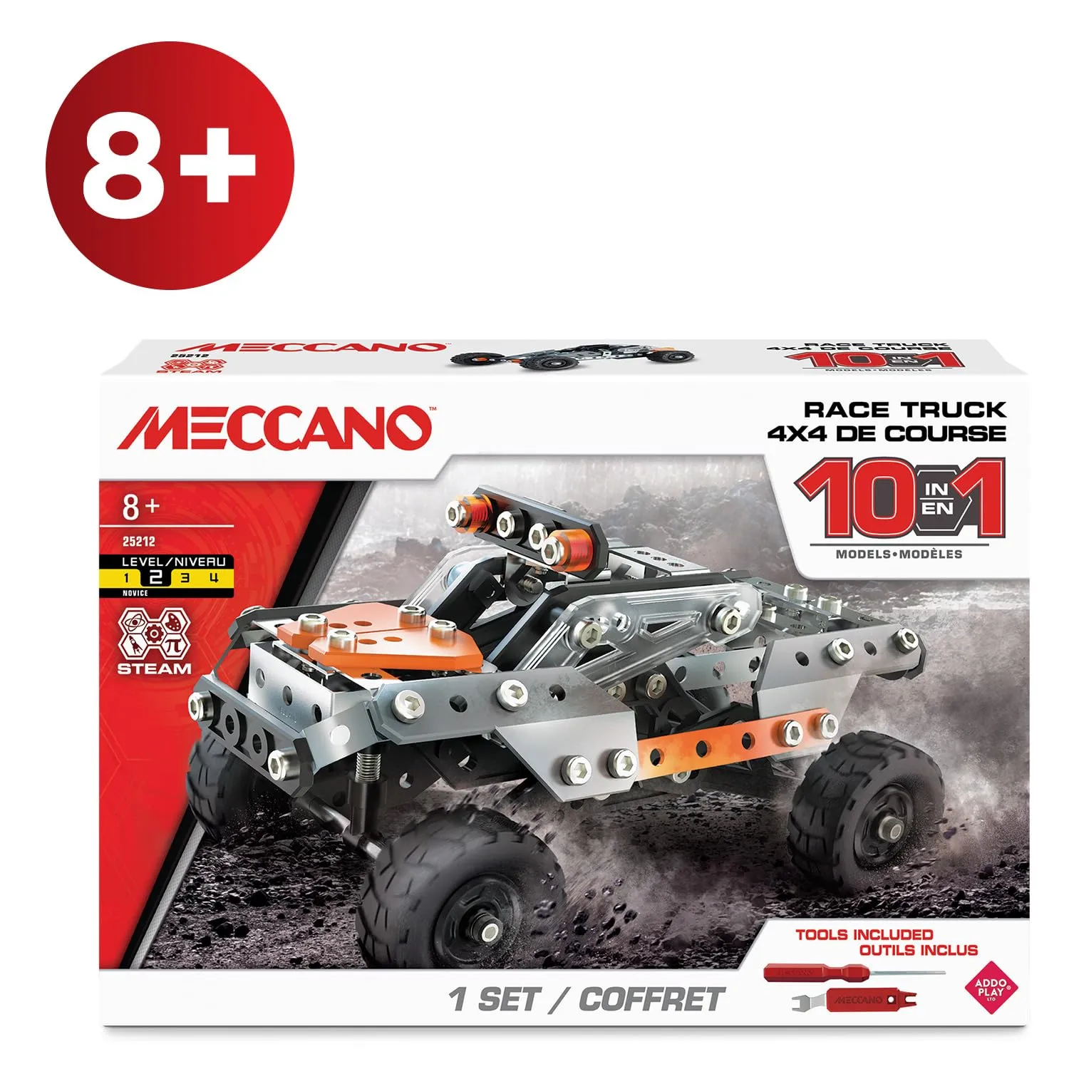 Bandai Meccano 4x4 da corsa 10 in 1 Kit di Costruzione APM11115 - immagine 7