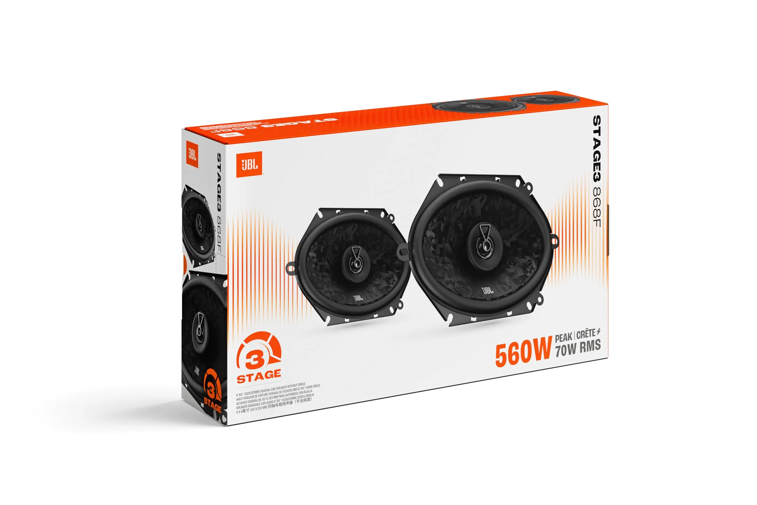 JBL Stage3 Gen2 868F 6 x 8 in Coaxial 2-Way Car Speakers - immagine 13