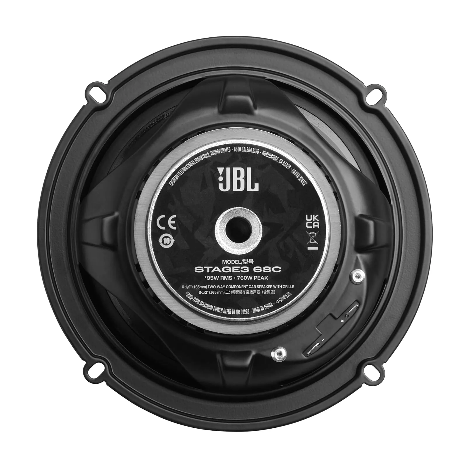 JBL Stage3 Gen2 68C 6.5" (165mm) 2-Way Component Car Speakers - immagine 4