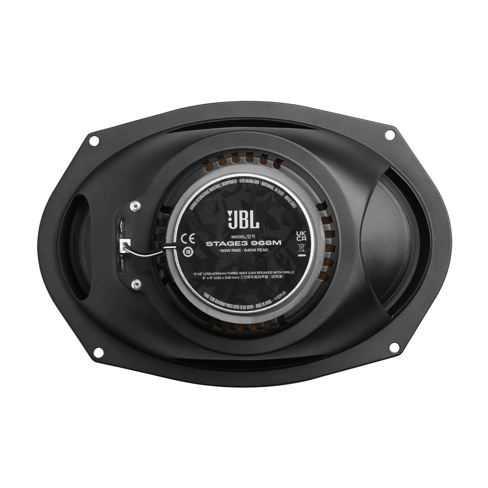 JBL Stage3 Gen2 968M 6x9" 3-Way Coaxial Car Speakers - immagine 4