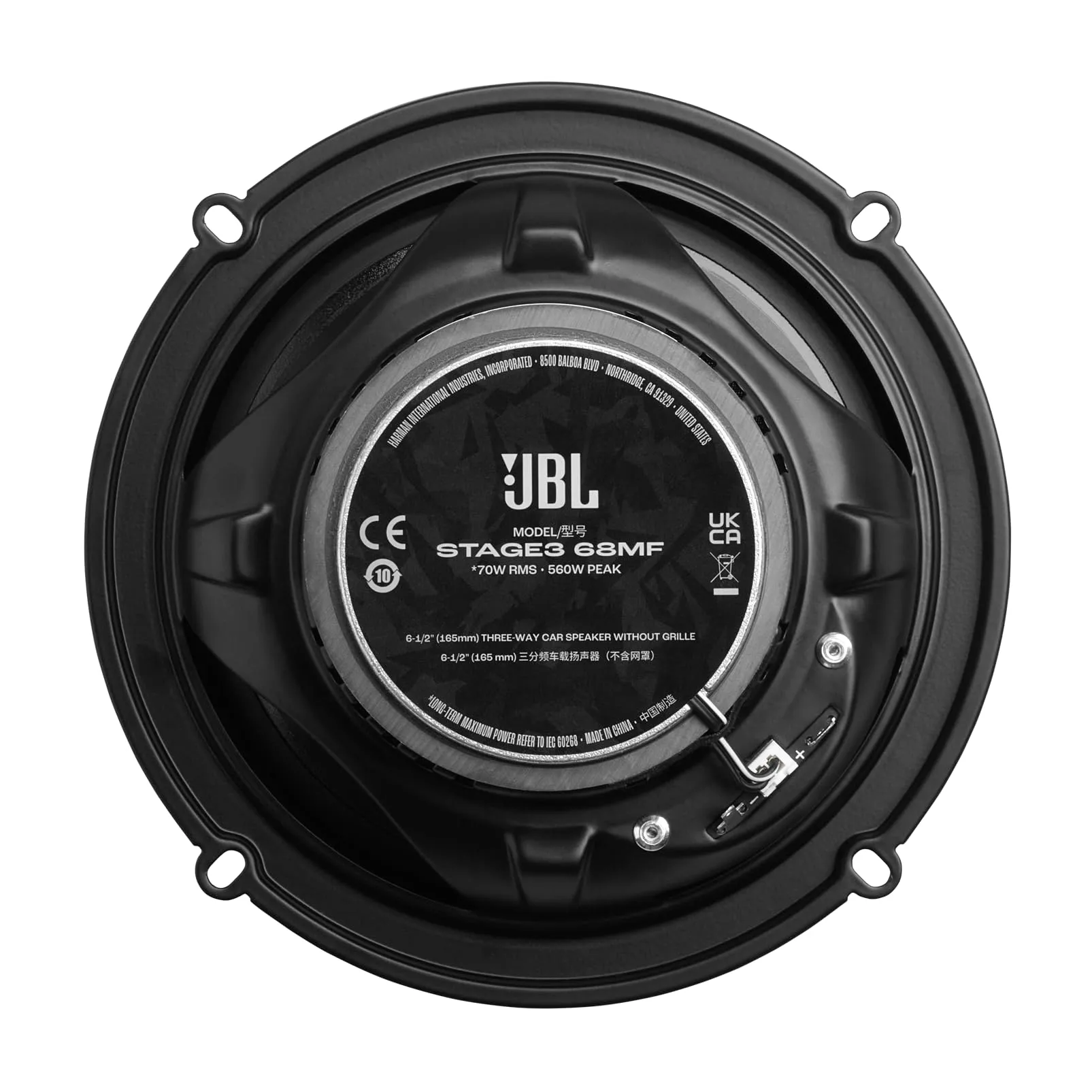 JBL Stage3 Gen2 68MF 6.5" (165mm) 3-Way Coaxial Car Speakers - immagine 4