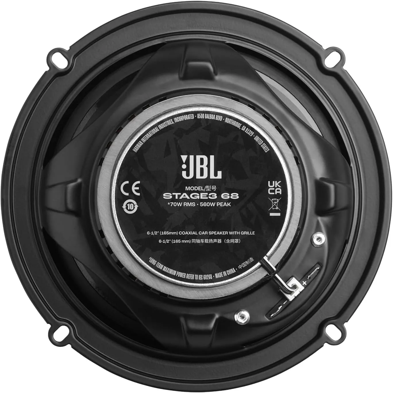 JBL Stage3 Gen2 68 6.5" (165mm) 2-Way Coaxial Car Speakers - immagine 4